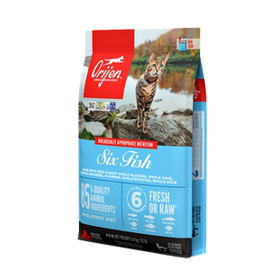 【官方旗舰】Orijen渴望六种鱼猫粮进口鱼油美毛猫粮1.8kg/5.4kg