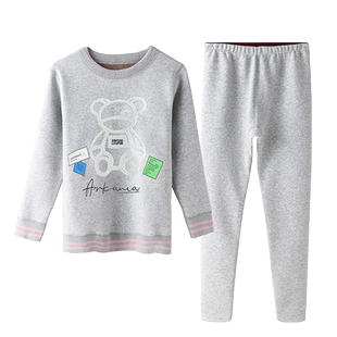 保暖内衣女加绒加厚套装大童初中生秋衣秋裤纯棉学生保暖衣女冬季