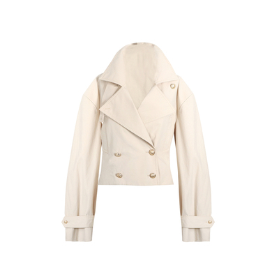 MOMENTPLAY纯棉休闲解构风衣夹克