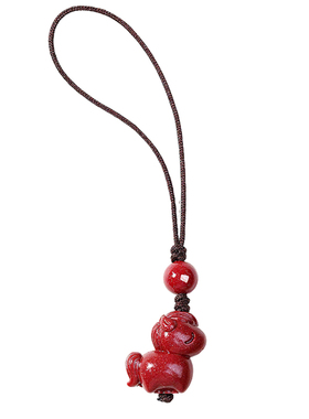 妙韵朱砂生肖马本命年手机链挂件