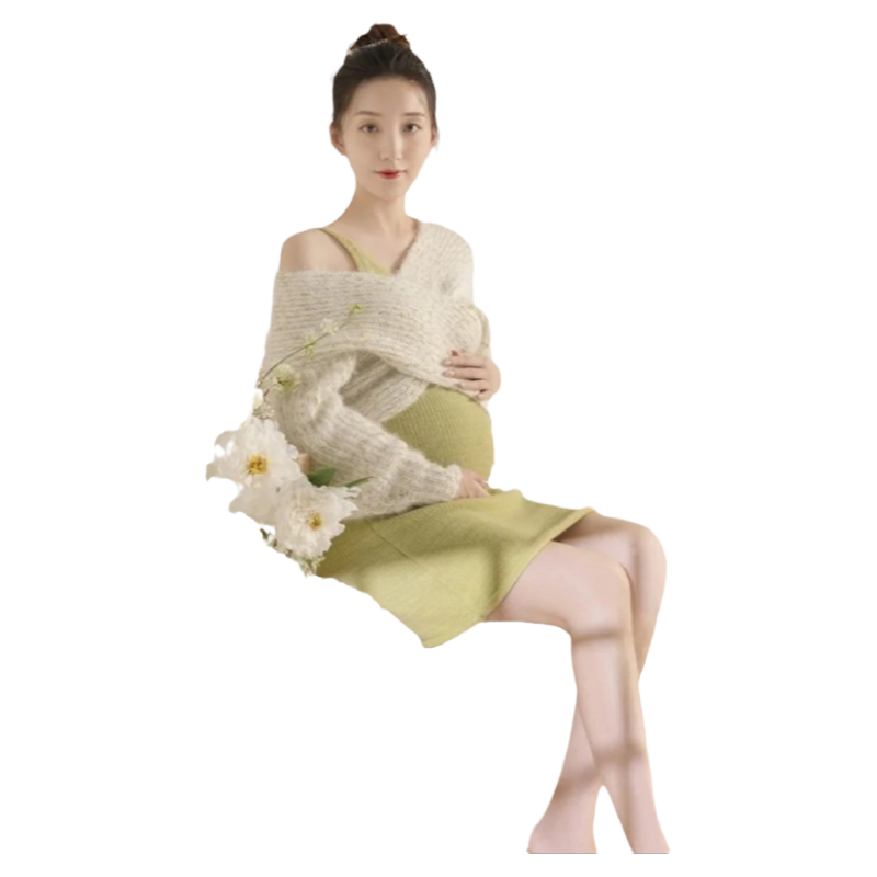 孕妇照服装写真摄影毛衣小清新