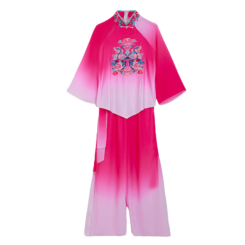 古典秧歌舞蹈服女成人新款扇子舞演出服广场舞服装古典舞表演服