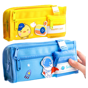 大容量多功能笔袋文具袋男童小学生铅笔盒2026年新款初中男孩子简约日系女生黑科技多层儿童一年级男生男孩