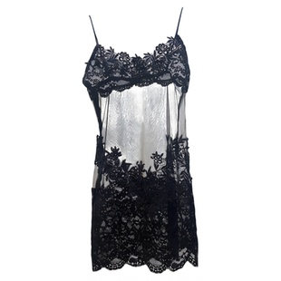 今夕何夕性感睡裙纯欲透视网纱吊带蕾丝睡衣女qqny情调趣味内衣