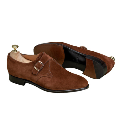 mattina正装风搭扣皮底孟克鞋