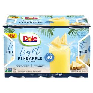 DOLE都乐菲律宾进口轻甜菠萝汁NFC果汁饮料0白砂糖0脂肪177ML*6罐