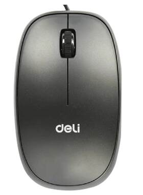 得力(deli)3715光学有线鼠标移动精准 USB接口办公用品文具
