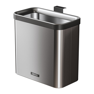 不锈钢厨房垃圾桶家用壁挂带盖橱柜门厨余挂式垃圾桶免弯腰大容量