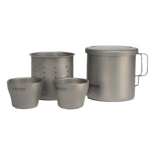 黑冰Z7207G办公纯家用双层钛茶具套装户外精致露营便携式茶壶套装