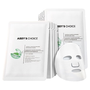 完子心选润泽舒缓纱布积雪草面膜滋润舒缓补水保湿舒缓泛红正品