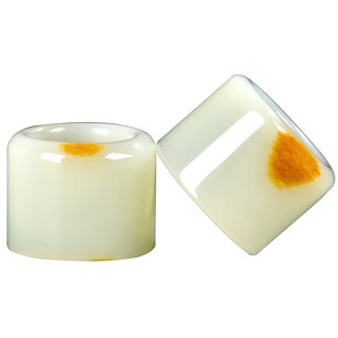 和田玉籽料大拇指扳指男士新疆玉石指环戒指籽玉戒圈文玩手把件女