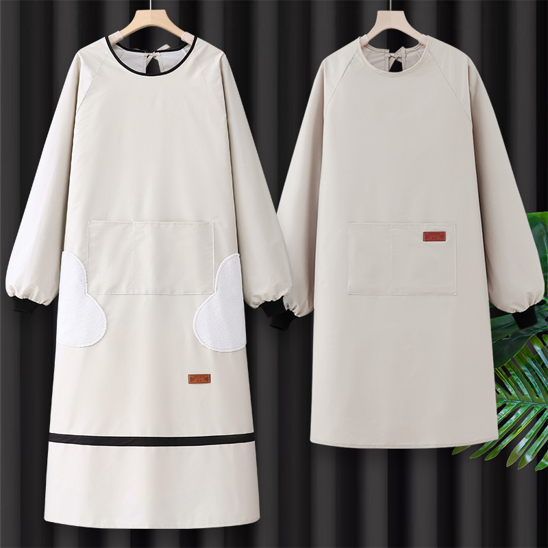 大码罩衣200斤加肥加大女2025新款围裙长袖防水防油家用工作服男
