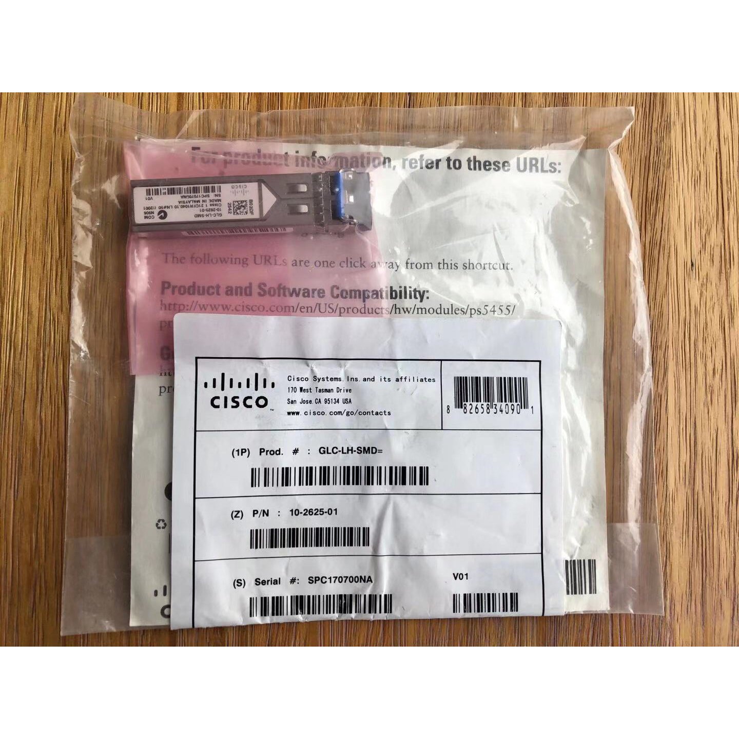 议价超低价 GLC-LH-SM/10-2625-01 思科原装 CISCO千兆单模 SFP模