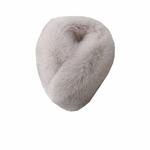 新款纯色狐狸毛围巾皮草保暖围巾 女秋冬季毛领磁铁围脖韩版青年