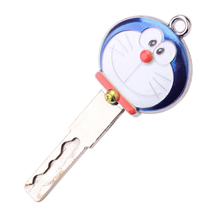 百搭通用钥匙胚柄叮当猫摩托车机械钥匙改装电动踏板钥匙柄替换头