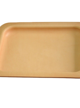 复古牛皮托盘文玩手串珠子收纳托盘杂物盘方形简约植鞣首饰置物盘