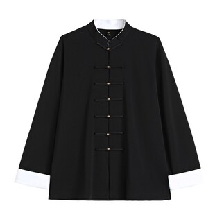 中式唐装太极服男款练功服男气功服武术服装表演服中国风功夫衣服