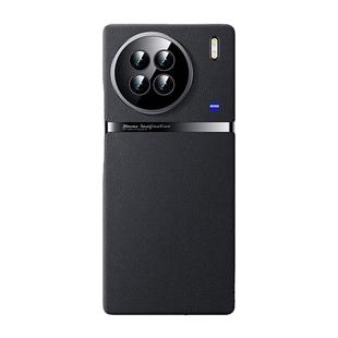 型月适用vivox90手机壳新款x90pro素皮套x90s全包防摔十保护2024男高级感曲屏后壳女外壳镜头皮质皮革电镀