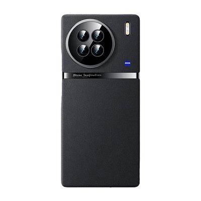 型月适用vivox90手机壳新款x90pro素皮套x90s全包防摔十保护2024男高级感曲屏后壳女外壳镜头皮质皮革电镀