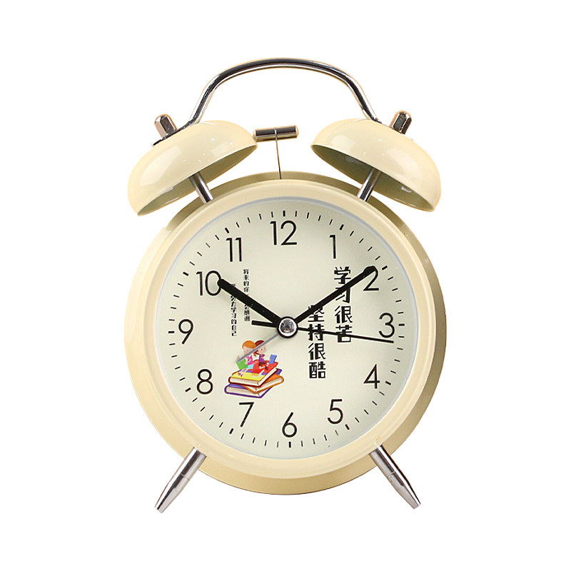 学生闹钟金属打铃可充电超大声男女孩初中自律卧室床头叫起床神器