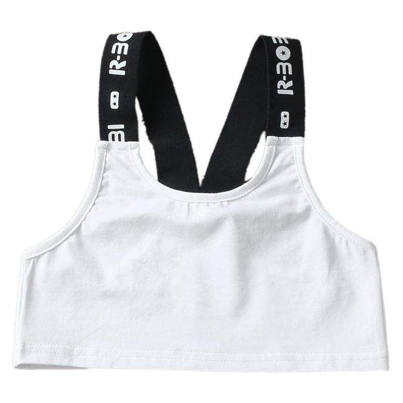 女童运动潮品弹力小背心嘻哈瑜伽练功服爵士舞表演服露脐内衣抹胸