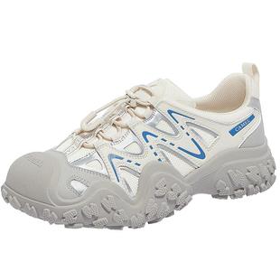 骆驼丑萌鞋2025冬季女鞋户外徒步鞋登山鞋加绒运动鞋轻便休闲鞋