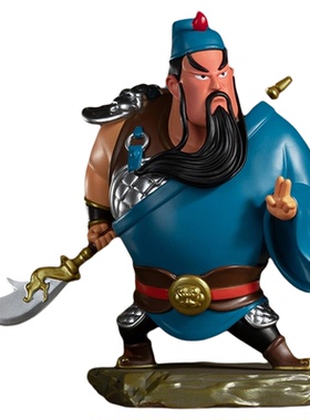 铜师傅欢喜小将五虎上将潮玩艺术品关羽张飞赵云手办礼物桌面摆件