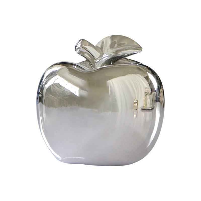 白色粉色苹果陶瓷摆件现代简约欧式北欧风家居饰品创意圣诞节礼物