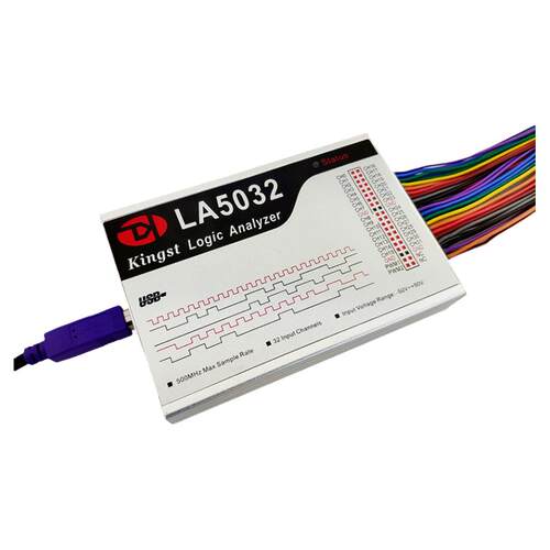 德飞莱Kingst LA5032 usb 逻辑分析仪32路全通道500M采样率分析仪