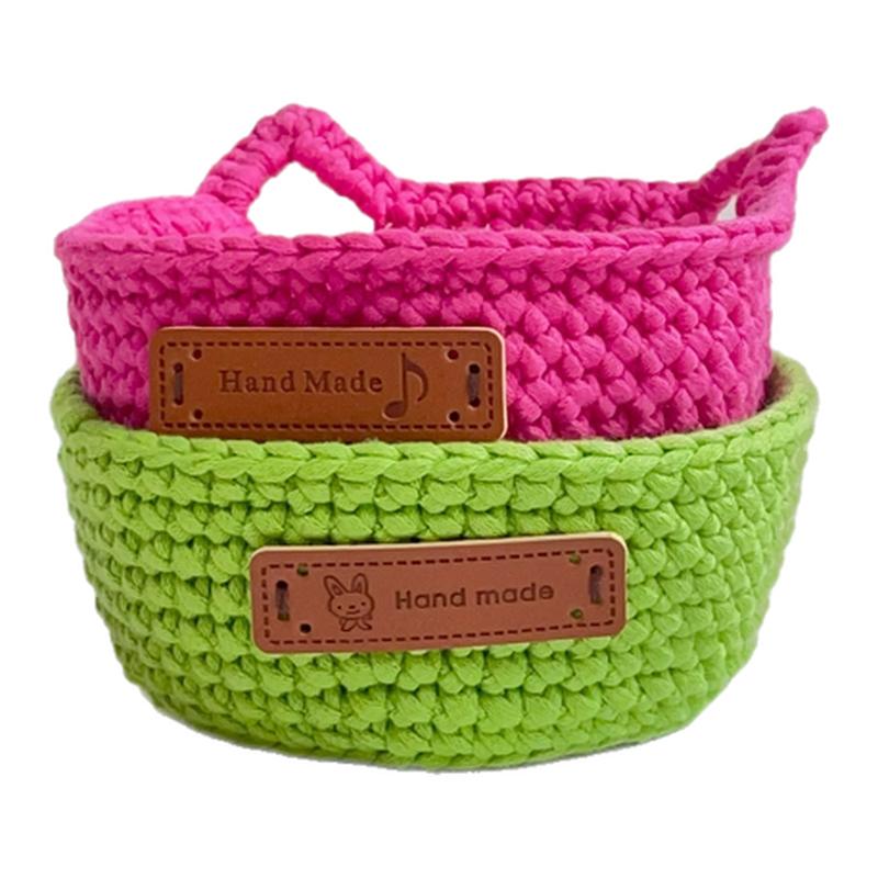 初学者打发时间手工单股粗线简单新手入门收纳筐钩针编织材料包