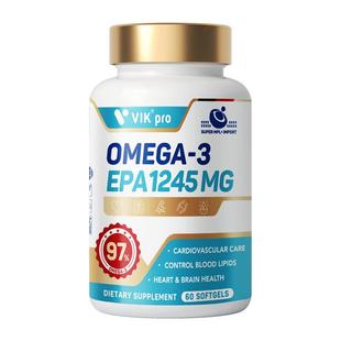 vikpro德国97%高纯度epa鱼油软胶囊omega3成人中老年高含量60粒
