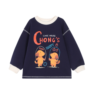 小O宝童装 宝宝卫衣女洋气宽松拉布布2025秋装新款女童卫衣上衣