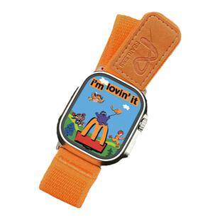 适用于applewatchS11野径回环表带9/8皮标官网款表带iwatch7/6/SE2撞色编织表带ultra回环魔术贴运动腕带男女