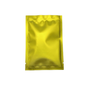 哑光磨砂金色镀铝箔平口三边封袋粉末产品试用装分装袋彩色复合袋