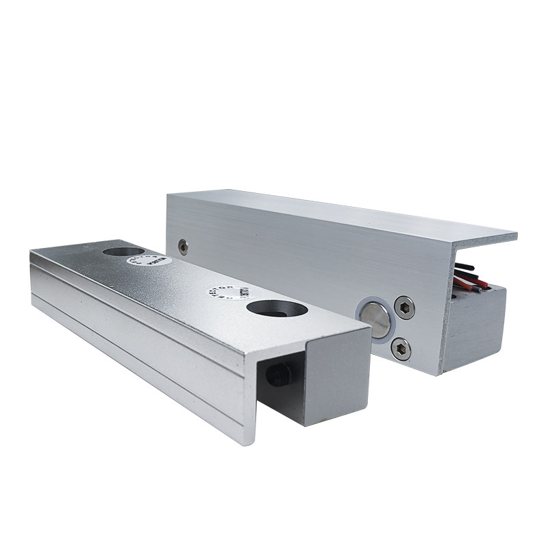 上下无框电插锁 无框玻璃门电插锁 5线低温带延时无框锁 门禁锁