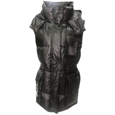 珍珠白羽绒马甲女欧洲站2025年新款冬季韩国东大门外穿中长款马夹