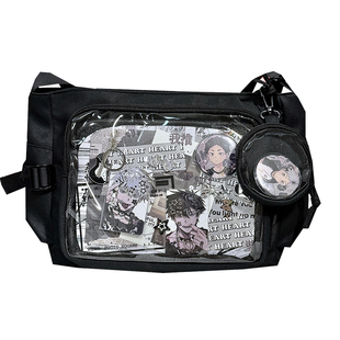 学院风大容量邮差包少女原创日常单肩斜挎10cm娃包基础款谷子痛包