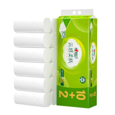 心相印4层云感无芯卷纸100克12卷