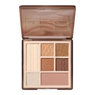 屈臣氏AKF七色综合眼影盘9g新手一盘多用腮红高光修容好晕染