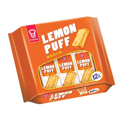 GARDEN港版柠檬小包装早餐夹心饼