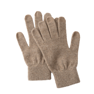 100%纯山羊绒手套触屏五指手套女冬季保暖针织护腕防寒开车骑行