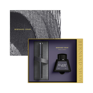 Bernard Shaw萧伯纳钢笔官方旗舰灯塔魂驰黑墨水笔尊享男士高档定制精致墨水礼盒套装成人练字礼物生日送礼