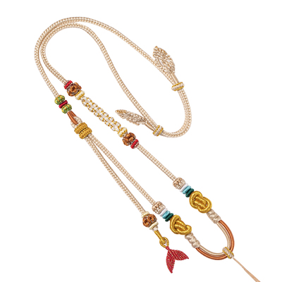 花素精编鱼尾桃花结高档项链绳子