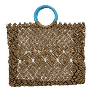 2025新款网兜包手工编织编织镂空包手拎包海边度假风包包女