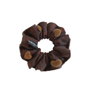 设计感小众爱心大肠发圈女韩系气质扎头发丸子头发绳头绳皮筋发饰