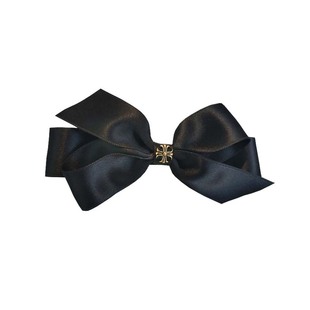 原创黑色手工蝴蝶结夹子气质优雅弹夹发夹百搭时尚顶夹头饰韩版