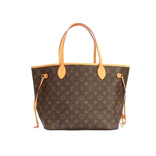 【自营】Louis Vuitton/路易威登中古95新/中Neverfull植鞣革更新