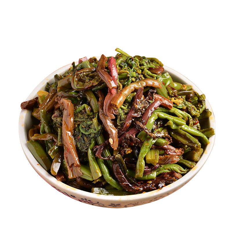 东北特产山野菜咸菜麻辣香辣小咸菜即食泡菜下饭菜瓶装开胃菜酱菜