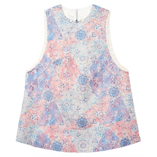 宫小妍【蝶影宝相】新中式中国风蕾丝边百搭马甲6011266