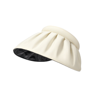 防晒帽女夏季防紫外线2026新款遮阳贝壳帽空顶遮脸可折叠大帽檐